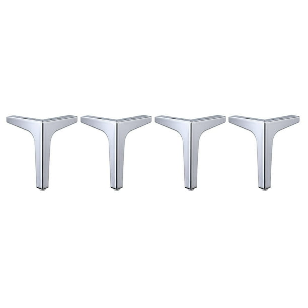 Patas de metal para sofá seccional Loveseat - Juego de 4 negro/dorado/cromado 17cm