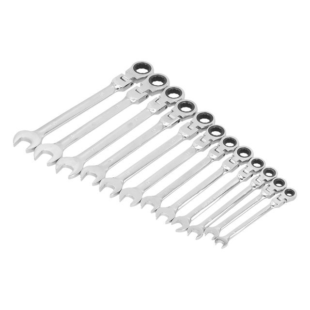 Llave De Trinquete Métrica, Llave De Trinquete De Cabeza Flexible Acero Al Cromo Vanadio Para Uso Doméstico Para Reparación De Automóviles Para Electricista Para Mantenimiento