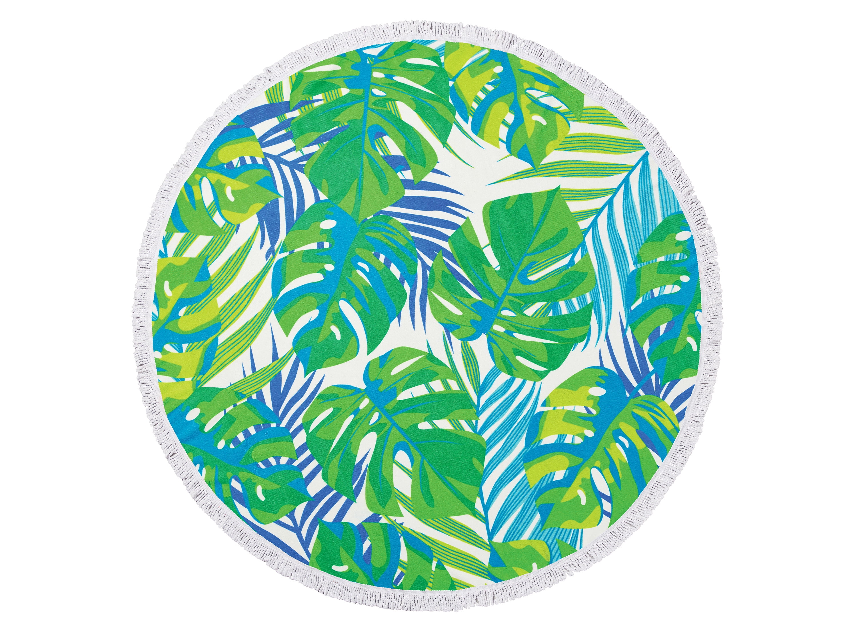 Mainstays Green Palm Round Beach Towel
