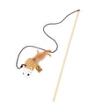 thumbnail image 1 of Cat Teaser Playing Stick & Feather Interactive Teasing Wand Toy  Lightweight  with high sensitivity  with 40 cm Rod Rope 67cm, 1 of 5