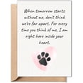 thumbnail image 1 of Pet Sympathy Card 5x7, Pet Loss Bereavement Card with Kraft Envelope Blank Inside, 1 of 4