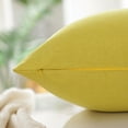 thumbnail image 6 of PiccoCasa 2 Pcs Waterproof Throw Pillow Covers, Decorative Yellow 45 x 45cm/18" x 18", 6 of 7