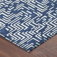 thumbnail image 3 of Addison Rugs Chantille Indoor/Outdoor Transitional Geometric Navy Machine Washable Rectangle Rug, 9' x 12', 3 of 8