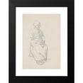 thumbnail image 2 of Wilhelm Marstrand 13x18 Black Modern Framed Museum Art Print Titled - Sitting Swedish Peasant Wife (1851), 2 of 5