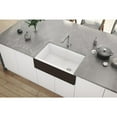 thumbnail image 2 of Ruvati 30-inch Fireclay Farmhouse Offset Drain Kitchen Sink Single Bowl, 2 of 8