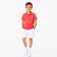 thumbnail image 4 of LittleSpring 2T Pique Polo Shirts for Boys Short Sleeve Golf Shirt Toddler Girl School Uniform Tops Orange Pink, 4 of 6