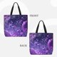 thumbnail image 2 of Fotbe Purple Bubble Abstract Art Bolsa Tote con Estampado para Mujer, Bolsos con Cremallera, Bolsa de Hombro Casual de Gran Capacidad con Bolsillos Internos, 2 of 7