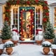 thumbnail image 5 of Decoraciones de Navidad Interior Invierno Foto de Navidad Fondo Decoración de Fiesta Cortinas de Puerta Banderas de Tela Colgantes Decoraciones de Navidad Interiores, 5 of 6