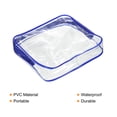 thumbnail image 5 of Uxcell S Size Clear PVC Toiletry Bag Makeup Cosmetic Pouch with Zipper, Blue 3 Pack, 5 of 6