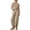 Khaki, variant on YUHAOTIN Crochet Two Piece Set Women's Solid Color Fashionable Casual and Comfortable Knit Sweater Short Sleeve Pants Set Sweat Suit Sweatsuit Women 2 Piece Outfits