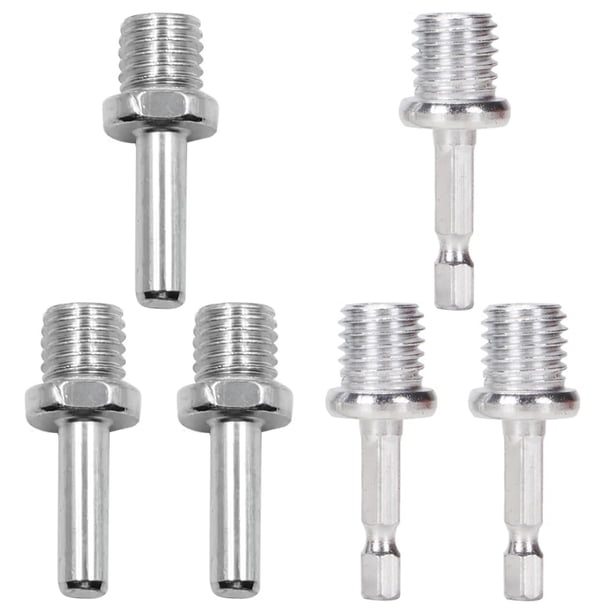 Adaptador para taladro TorSor M14 de acero inoxidable 46 x 8 mm, paquete de 6