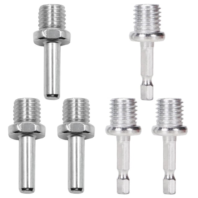 Adaptador para taladro TorSor M14 de acero inoxidable 46 x 8 mm, paquete de 6