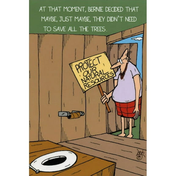 Nobleworks Save All The Trees Funny / Humorous Birthday Card