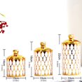 thumbnail image 5 of Set Of 3 Gold Detailing Food Grade Jars Kitchen Organization Coffee Containers, 5 of 10