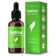 NutraChamps Iodine Drops (1-2 Year Supply) Vegan Liquid Iodine Supplement Solution - Supports Thyroid Health, Hormones & Weight, Higher Absorption Than Tablets - Iodine Tincture 590 Servings