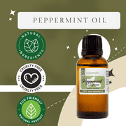 Peppermint (Mentha Piperita) Essential Oil - 2 fl oz (59 ml) Glass Bottle w/ Cap - 100% Pure Essential Oil by GreenHealth