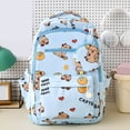thumbnail image 6 of Cartoon Animal Print Backpack Middle Elementary With Detachable Mini Coin Pouch Side Mesh Pocket Waterproof Back To School Bookbag, 6 of 9