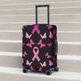 thumbnail image 2 of Lsque Breast Cancer Printed Luggage Cover, Travel Luggage Protector,Scratch and Dirt Resistant, Fits 18-32 Inch Luggage - Medium, 2 of 9