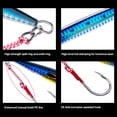 thumbnail image 4 of Goture Saltwater Jigs Fishing Lures,Vertical Slow Pitch Jigs Saltwater with Assist Hook, Glow Stick Lead Jig for Tuna Salmon,Luminous Lure Rattle Sound Jig,Deep Sea Jigging Lures80g100g150g200g250g, 4 of 7