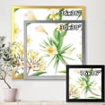 thumbnail image 4 of Designart 'Yellow Flowers and Tropical Foliage V' Modern Framed Art Print, 4 of 4