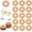 Burlywood, variant on 150 Pcs Paper Wine Glass Markers 2.8" Blank Flower Stemware Drink Name Tags Color Disposable Wine Tag Drink Charm DIY Identification Marker for Wine Glass Champagne