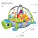thumbnail image 5 of Manta de juego con estante de ejercicios tres en uno para bebés, alfombra de gateo con dibujos de animales para bebés, piscina de bolas con forma de tortuga, 5 of 5