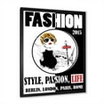 thumbnail image 2 of Designart 'Style Passion Life Fashion Woman I' Vintage Framed Art Print, 2 of 4