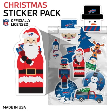 Buffalo Bills Holiday Sticker Set