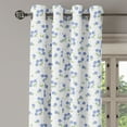 thumbnail image 3 of Ambesonne Floral Grommet Curtain, Vintage Rose Bouquets, 50" x 63", Violet Blue Green White, 3 of 6