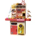 thumbnail image 4 of Interactive Kids Play Kitchen Set for Ages 4-6 - 72cm Pink Cooking Station with 48 Pcs Toy Utensils, Spray Water Function, LED Lights & Sound Effects - Rechargeable Pretend Play for Boys & Girls,, 4 of 6