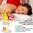 thumbnail image 5 of STONCEL 12PCS Essential Oil Roller Bottle Refillable Empty Glass Bottle with Stainless Steel Rollerball, the Refillable Glass Set Includes 1PC Opener and 2PCS Dropper, 5 of 8