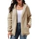 thumbnail image 5 of ZHAOCHENG Chaqueta polar cálida color caqui Abrigo de mujer /M caqui M, 5 of 5