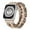 Coffee, variant on Dwitch Beaded Bracelet Compatible with Apple Watch Band 42mm 44mm 45mm 49mm, Fashion Handmade Elastic Stretch Strap for iWatch Series SE 9 8 7 6 5 4 3 2 1 Ultra 2,Rosegold