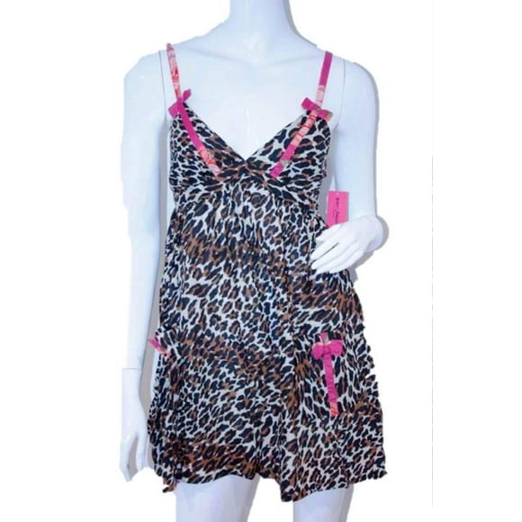 Betsey Johnson Cotton Lawn Chemise, Leopard, 2