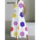 thumbnail image 2 of Vestido estampado elegante para mujer, ropa de calle sin mangas con cuello de pico, informal, holgado, con bolsillo, Patchwork, para fiesta y Club, primavera y verano, 2 of 4
