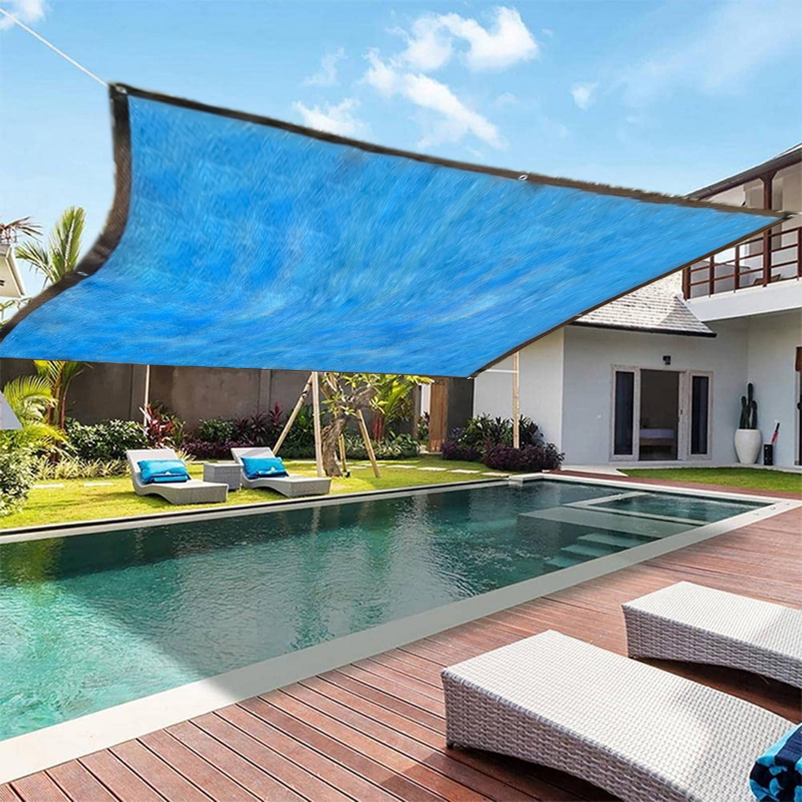 Sun Shade Sail Rectangle Polyester UV Protection | Outdoor Patio