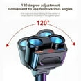 thumbnail image 6 of Dual USB Car Charger with Bluetooth, 90W 5.4A Fast Charging, 120° Adjustable Plug for 12-24V Vehicles - Compatible with Phones, Dash Cams, MP3 Players, 6 of 9