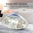 thumbnail image 4 of Yayeee Pillowcase Standard Size Set of 2 Satin Wrinkle Resistant Envelope Pillow Case, Watercolor Forest Pattern, 4 of 8