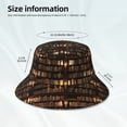 thumbnail image 3 of Fotbe Bookshelves Sombrero Tipo Pescador con Estampado – Sombrero de Sol de Algodón de Moda para Playa, Golf, Pesca, 3 of 6