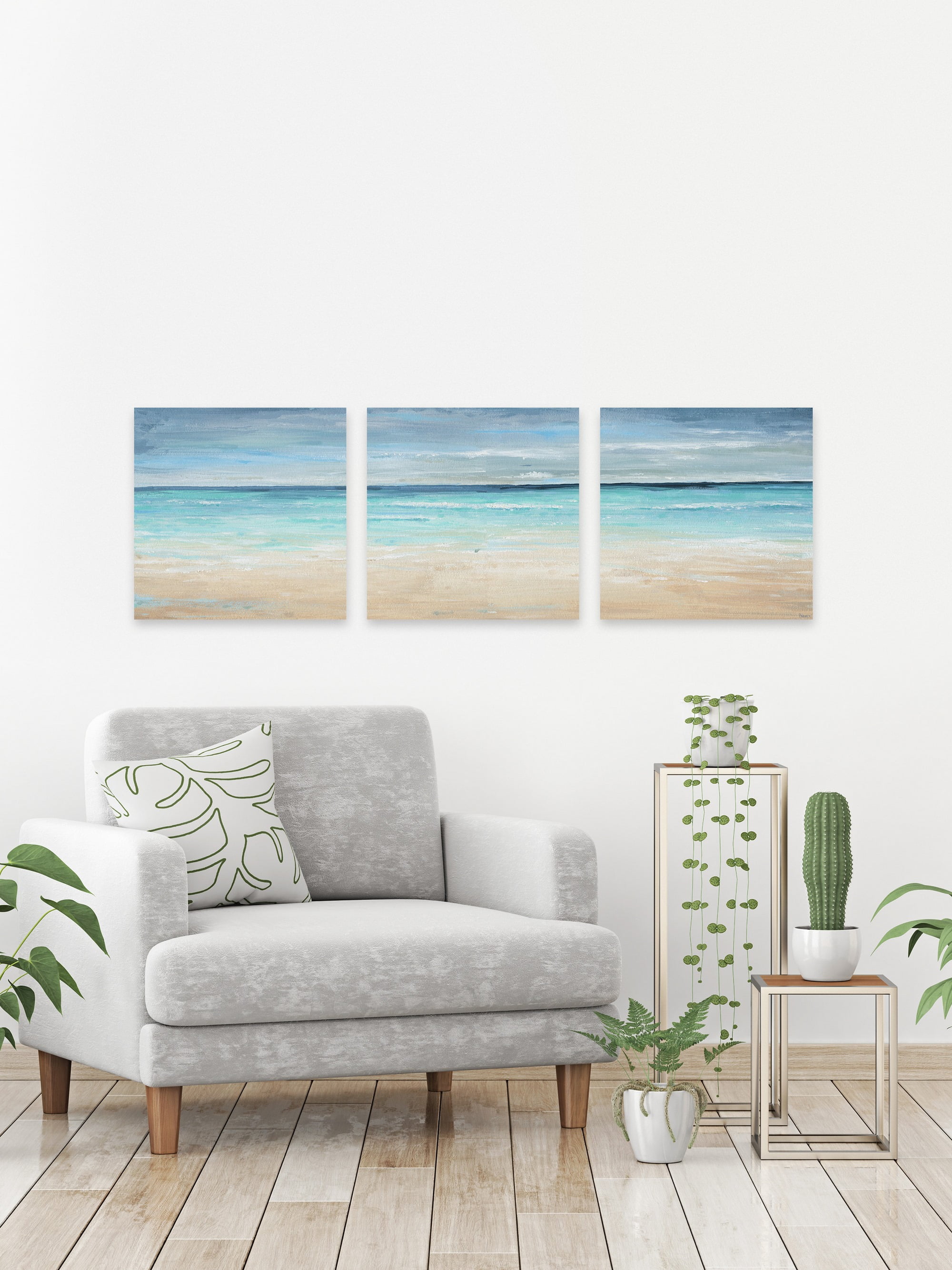 Parvez Taj Vast Blue Sea Triptych