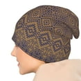 thumbnail image 4 of Bonnets pour Hommes et Femmes, Motifs Texturés Style Aztèque Chapeau Tricoté Unisexe Adulte Hiver Chaud Skull Cap, 4 of 6