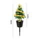 thumbnail image 3 of Árbol de Navidad solar para exteriores, con energía solar, preiluminado, para decoración navideña, para exteriores, jardín y patio., 3 of 6