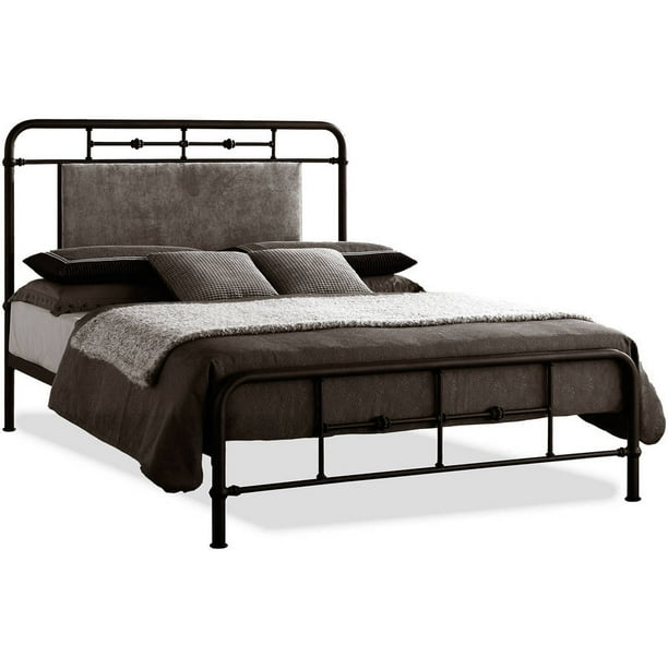 Baxton Studio Nashville Antique Bronze Metal Platform Bed With Upholstered Headboard Queen Com - Metal Panel Bed Frame Queen Baxton Studio Nashville Antique Bronze Metal Platform Bed With Upholstered Headboard Queen Com - Metal Panel Bed Frame Queen