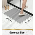 thumbnail image 2 of HITSLAM Shower mat Non Slip,24 x 16 Bathtub Mat Non Slip with Drain,Soft PVC Loofah Shower Bath Mat for Tub,Quick Drying Bathroom Shower Mat,Gray, 2 of 7