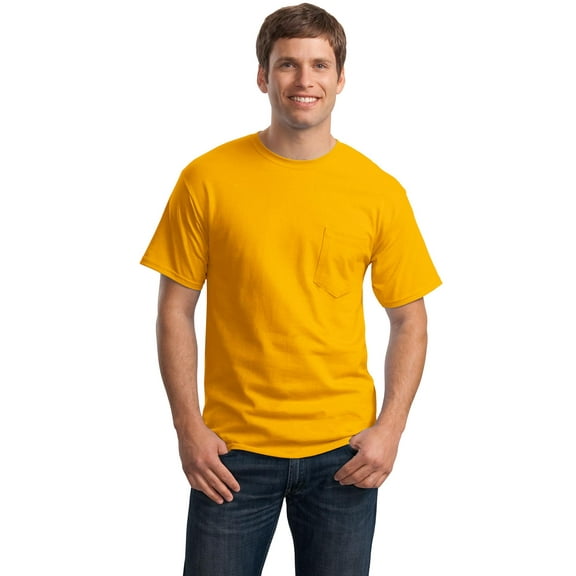 Hanes Men's & Big Men's Authentic Short Sleeve Pocket Tee, Sizes S-3XL