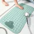 thumbnail image 6 of Non-Slip Bath Mat with Drain Holes & Suction Cups - Quick Dry Anti Mold Shower Floor Mat for Tub, Machine Washable Feet Massage Rug, Green (27.5x15.7 Inch)‌, 6 of 9