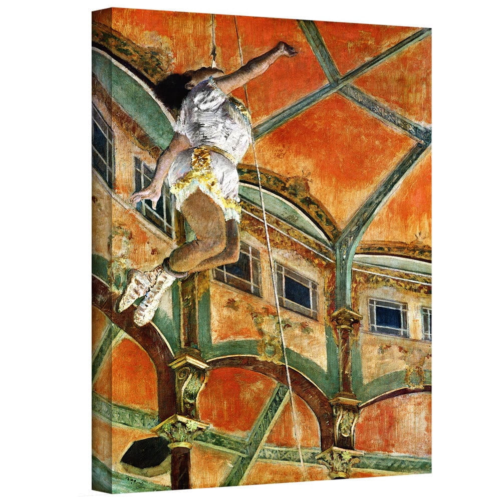 Edgar Degas "Miss La la at the Cirque Fernando" Gallery-wrapped Canvas Art