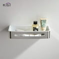 thumbnail image 2 of Kibi Chrome Bathroom Hardware Accessory Wall Mounted Front Basket, 2 of 3