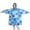 Blue Dog Paw, variant on Wearable Oversized Blanket,Blue Dog Paw Footprint Wearable Blanket Hoodie for Adults,Cozy Hooded Blankets with Super Pockets,Super Warm Fuzzy Pullover for Women & Men