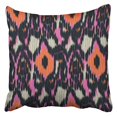 thumbnail image 1 of BSDHOME Folk Ikat Pattern Abstract Design Artistic Geometric Color Dark Drapery Ethnic Pillow Case Cushion Cover 20x20 inch, 1 of 1